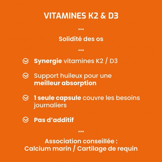 Vitamines K2 & D3