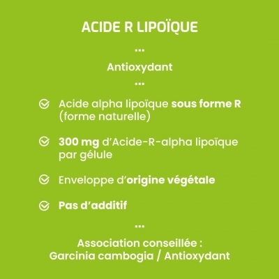 Complément alimentaire Acide R lipoïque