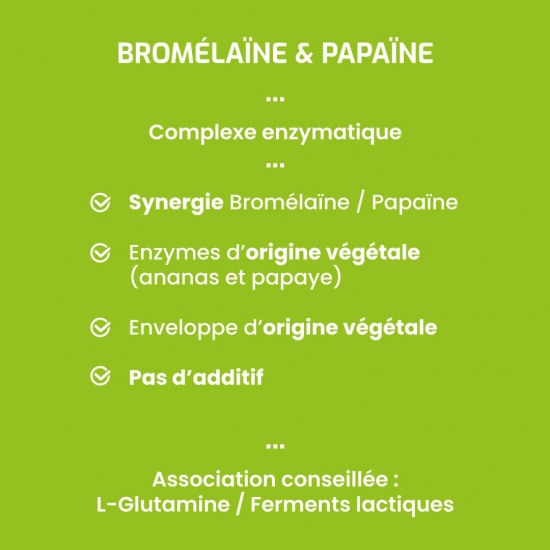 Bromélaïne & Papaïne