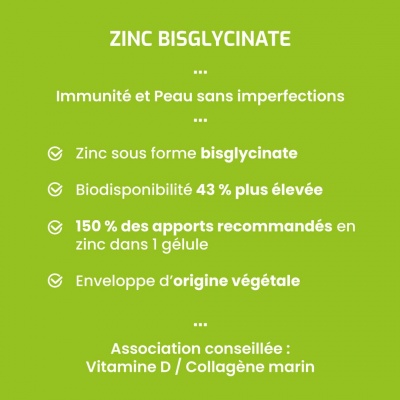 Complément alimentaire Zinc Bisglycinate