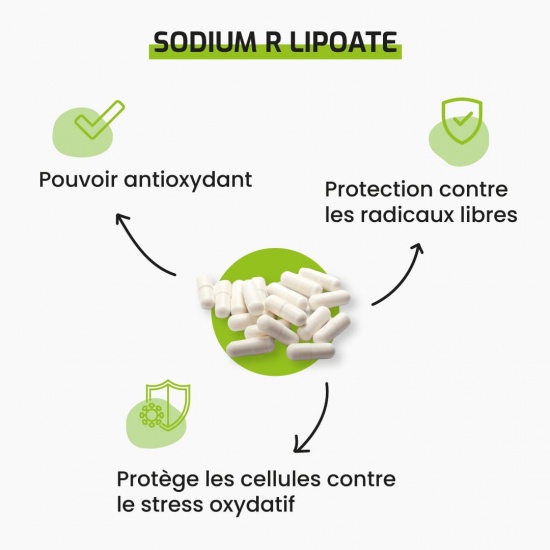 Sodium R lipoate à 400 mg