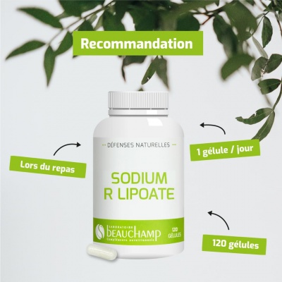 Gélules de Sodium R Lipoate 400 mg