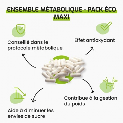 Complément alimentaire Ensemble métabolique - Pack ECO MAXI