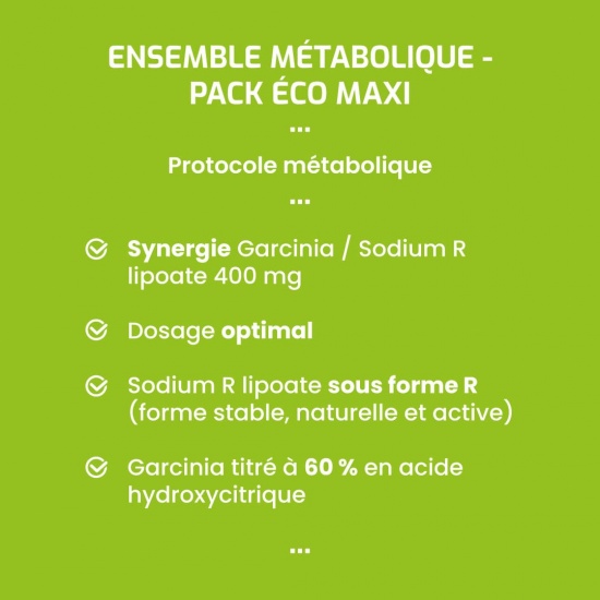 Ensemble métabolique - Pack ECO MAXI