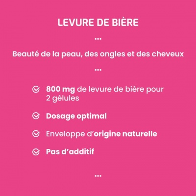 Levure de bière | Beauté de la peau, des ongles et des cheveux