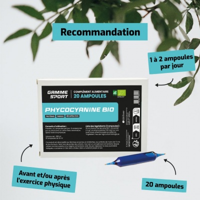 Phycocyanine bio - Poudre - Protéines - Phycocyanine - BIOPTIMAL