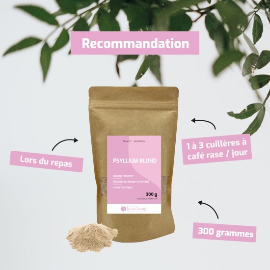 Psyllium blond | Régule le transit