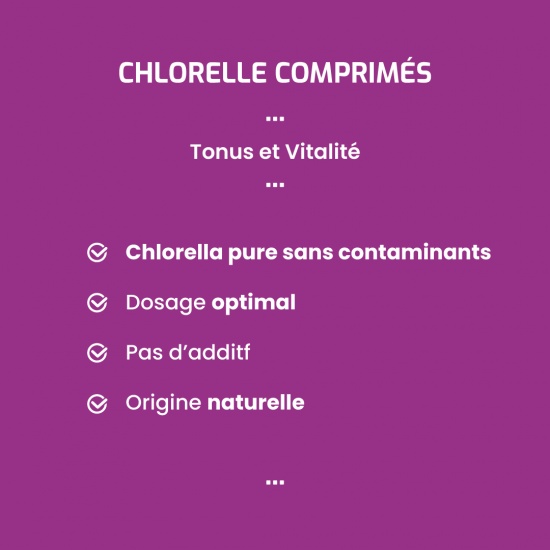 Chlorelle comprimés