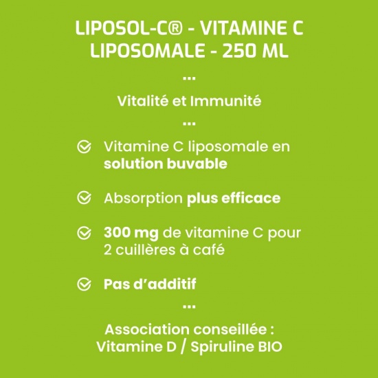 Pack de 5 Liposol-C 250 ml Vitamine C liposomale