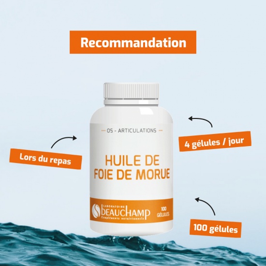 Huile de foie de morue (nouvelle formule)