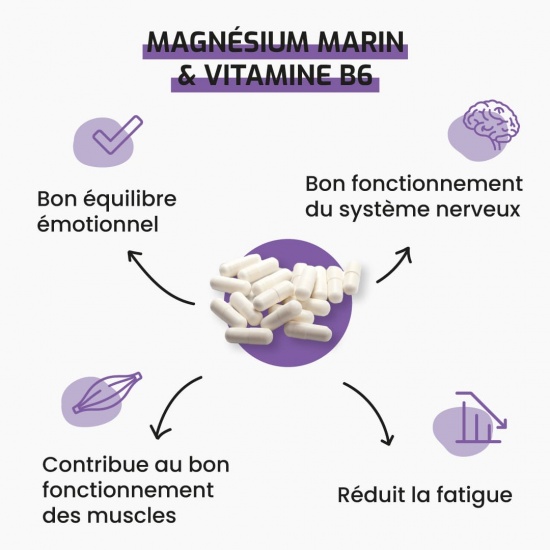 Magnésium marin & Vitamine B6