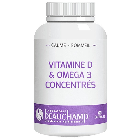 Complément alimentaire Vitamine D3 & Oméga 3 concentrés