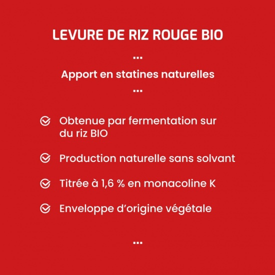 Levure de riz rouge BIO