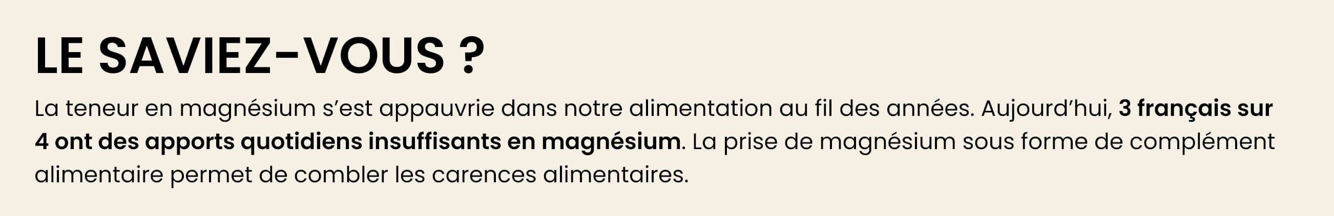 MAGNÉSIUM +