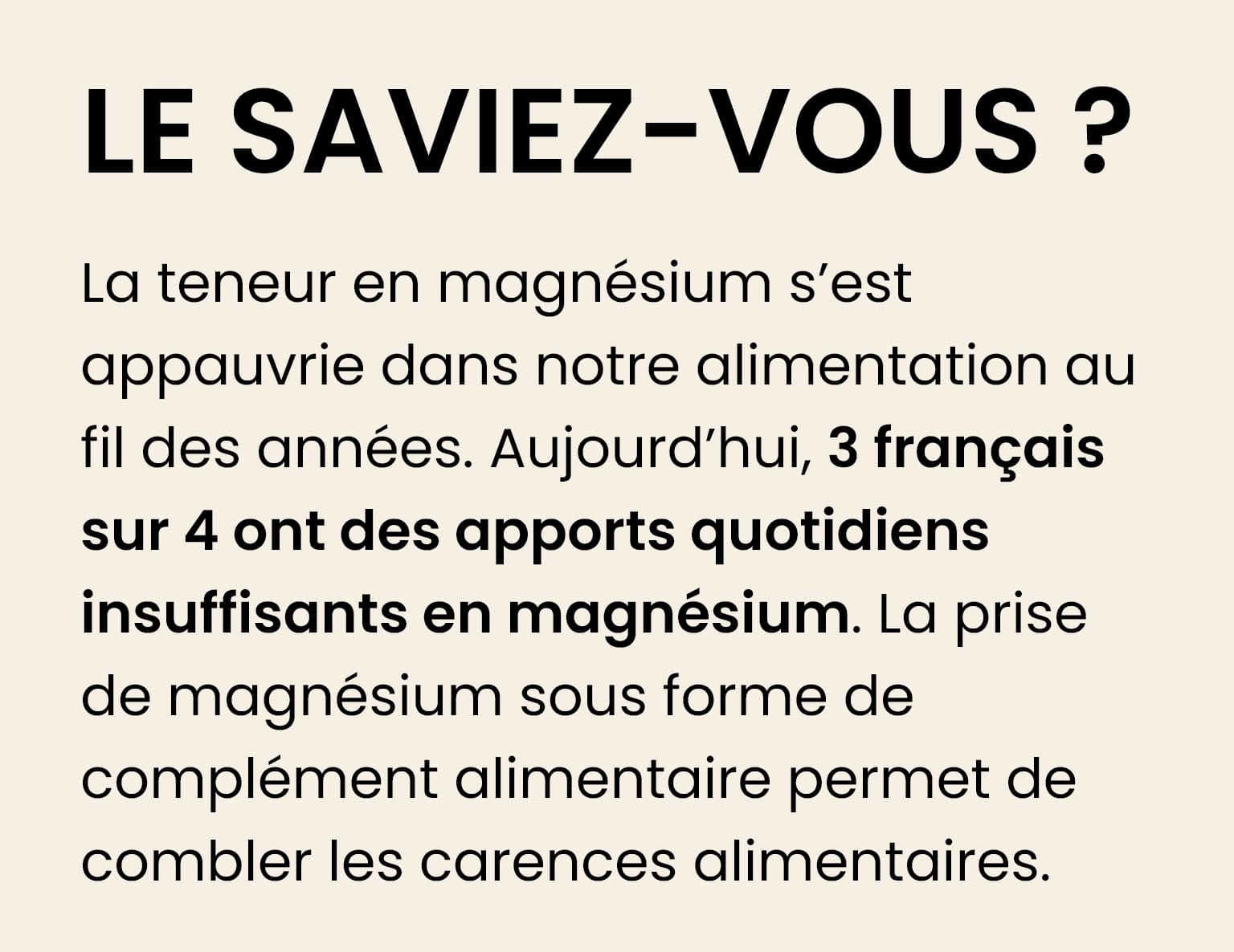 MAGNÉSIUM +